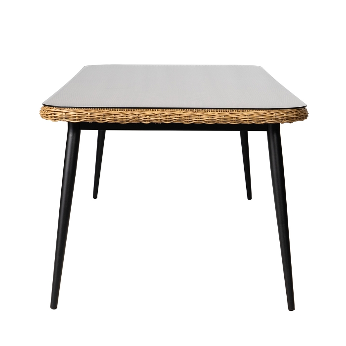 Galloway 95" Rectangular Dining Table side
