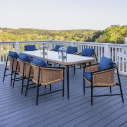 Lloyd Flanders Galloway Dining Set for 8 - LF-GALLOWAY-SET2