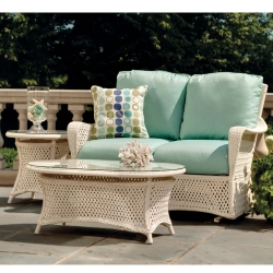 Lloyd Flanders Grand Traverse Loveseat Glider Set - LF-GRANDTRAVERSE-SET1
