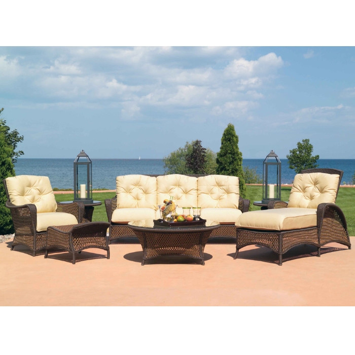 Grand Traverse Adjustable Woven Vinyl Chaise - 71325