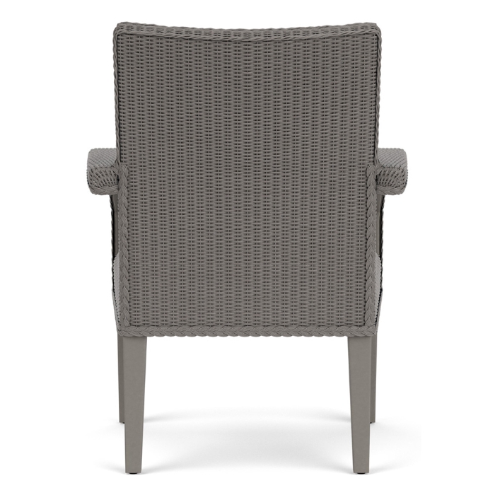 Lloyd Flanders Hamptons Wicker Dining Chair Back View
