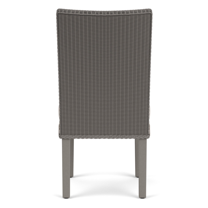 Lloyd Flanders Hamptons Wicker Armless Dining Chair Back View