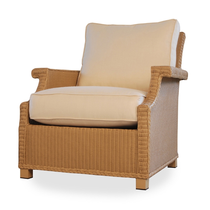 Hamptons Wicker Lounge Chair and Ottoman Set - LF-HAMPTONS-SET14