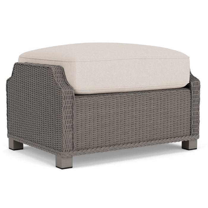 Hamptons Wicker Lounge Chair and Ottoman Set - LF-HAMPTONS-SET14