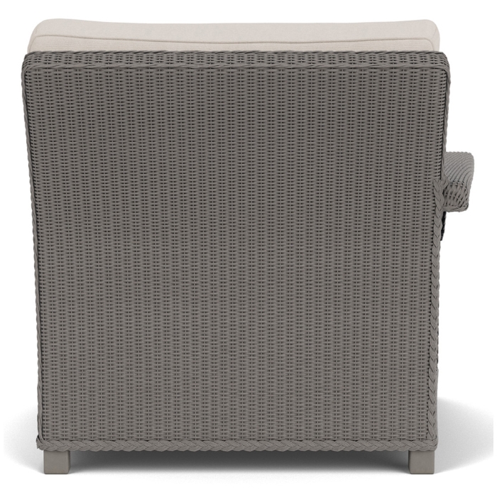 Lloyd Flanders Hamptons Wicker Right Arm Sectional Chair Back View