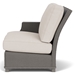 Lloyd Flanders Hamptons Wicker Right Arm Sectional Chair Open Side View
