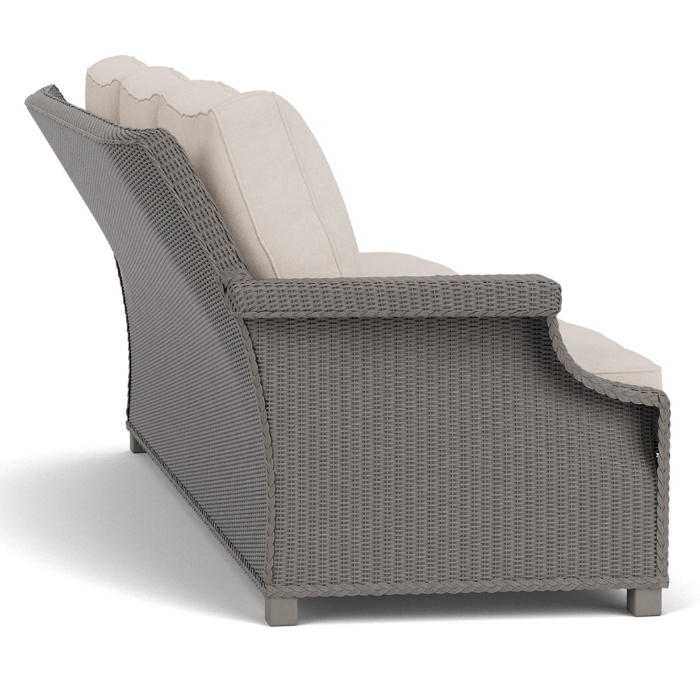 Lloyd Flanders Hamptons Wicker Sofa Side View