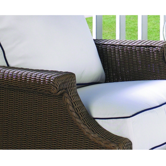 Hamptons Wicker Lounge Chair and Ottoman Set - LF-HAMPTONS-SET14