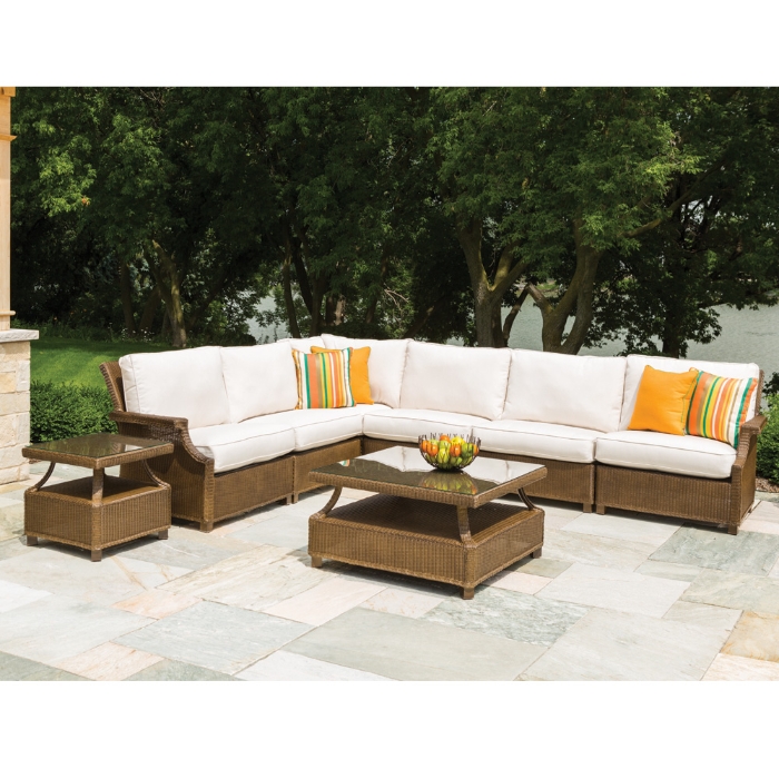 Lloyd Flanders Hamptons Wicker L-Sectional - LF-HAMPTONS-SET11