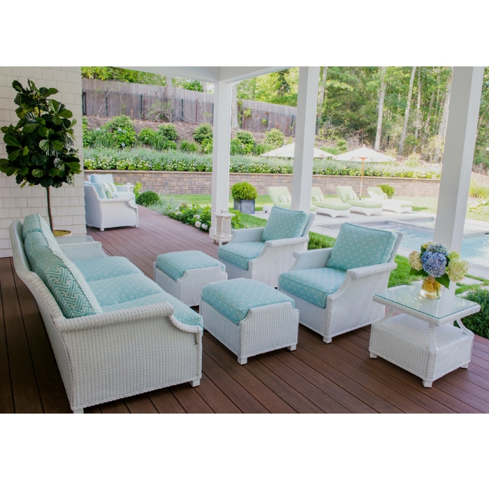 Lloyd Flanders Hamptons Sofa and Lounge Chair Wicker Patio Set - LF-HAMPTONS-SET13
