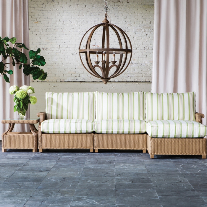 Lloyd Flanders Hamptons 4 Piece Sectional Set - LF-HAMPTONS-SET8