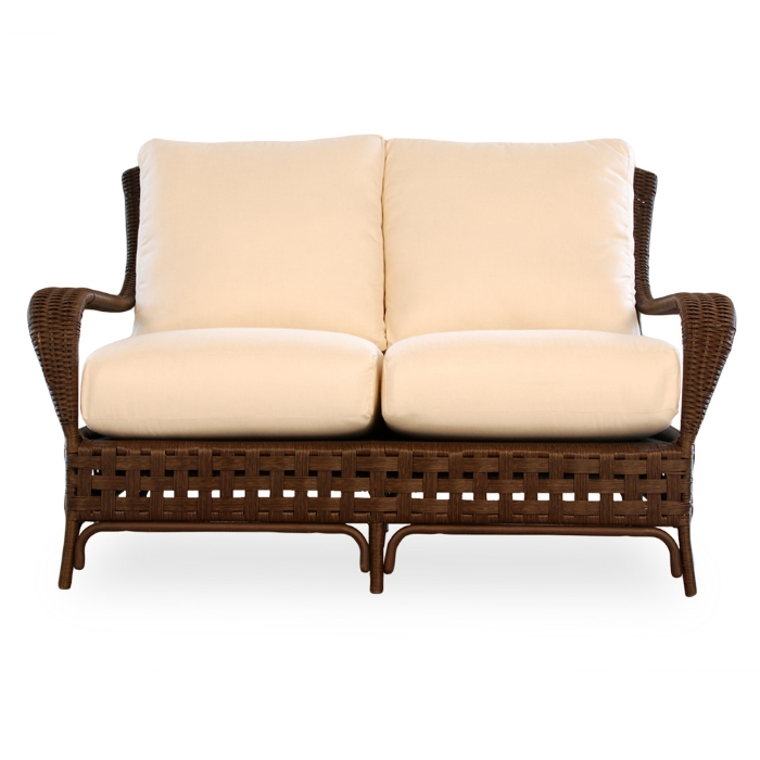 Haven 3 Piece Vinyl Wicker Loveseat Set - lf-haven-set4