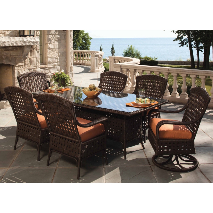 Haven 84" x 42" Vinyl Wicker Dining Table - 43084