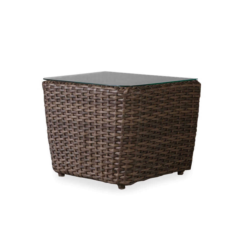 Lloyd Flanders Largo 1 Piece Bunching Table w/Lay On Glass Top - 241024