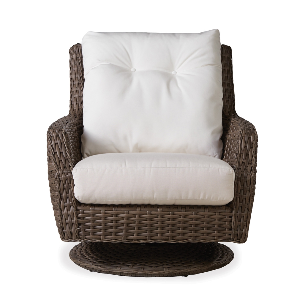 Wicker Rocker Lp Largo High Back Vinyl Wicker Swivel Rocker | Lloyd Flanders at ForPatio.com
