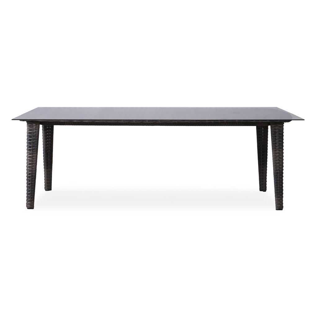 Rectangle Dining Table with Umbrella Hole front