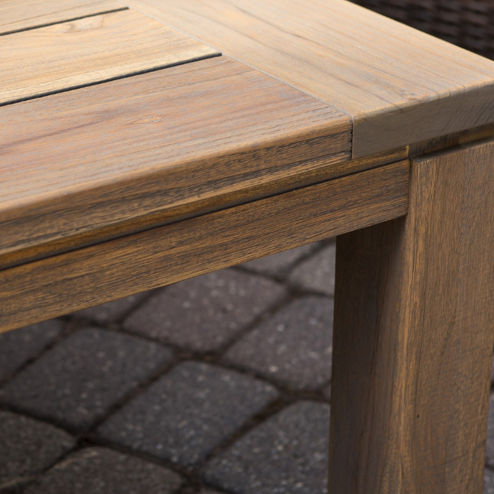 40" x 100" Distressed Teak Dining Table - 286100