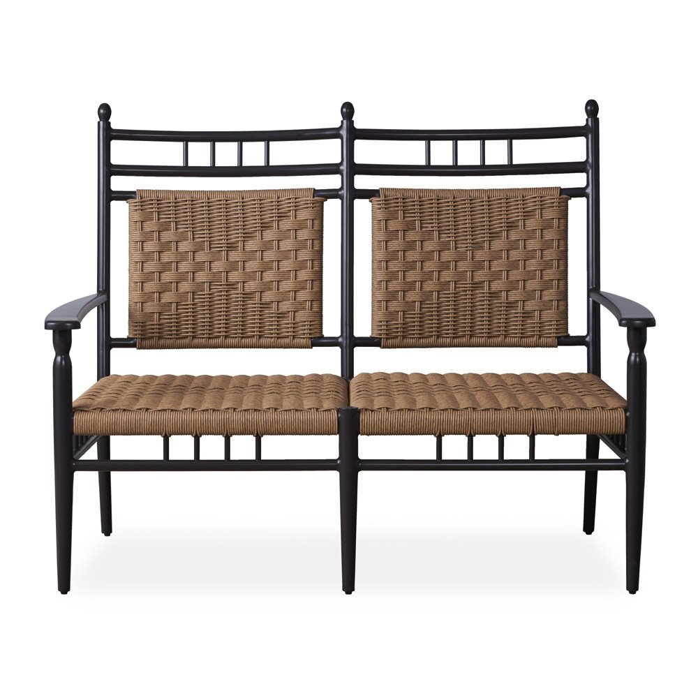 Lloyd Flanders Low Country Settee and Lounge Chair