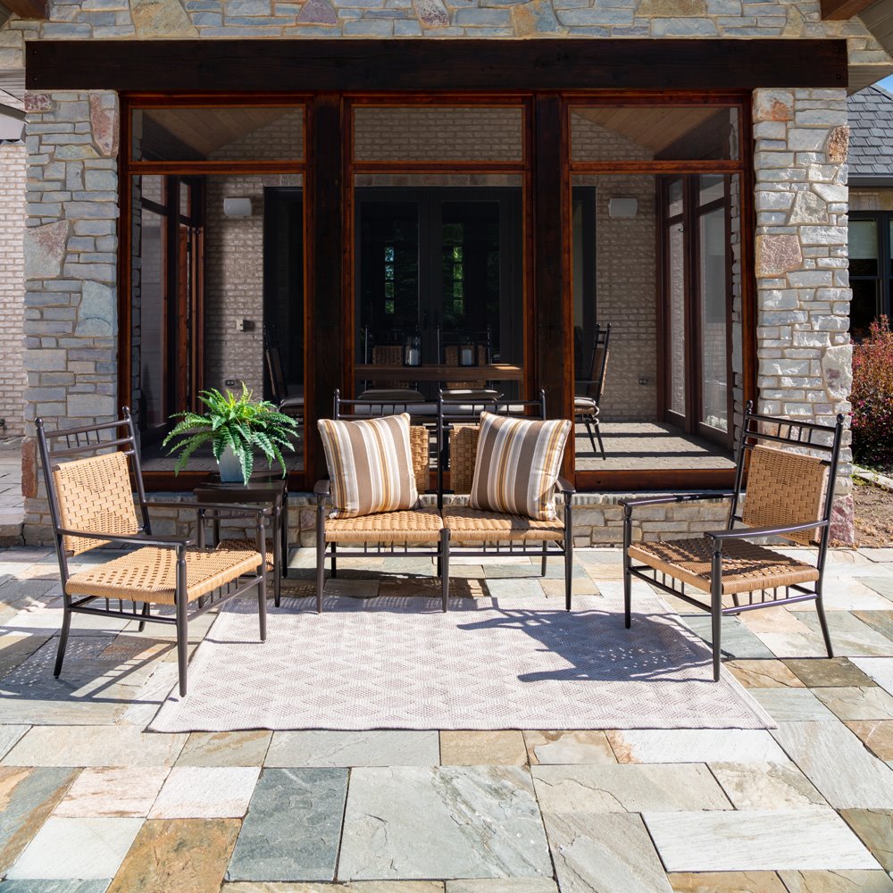 Lloyd Flanders Low Country Settee and Lounge Chair - Thumbnail 3