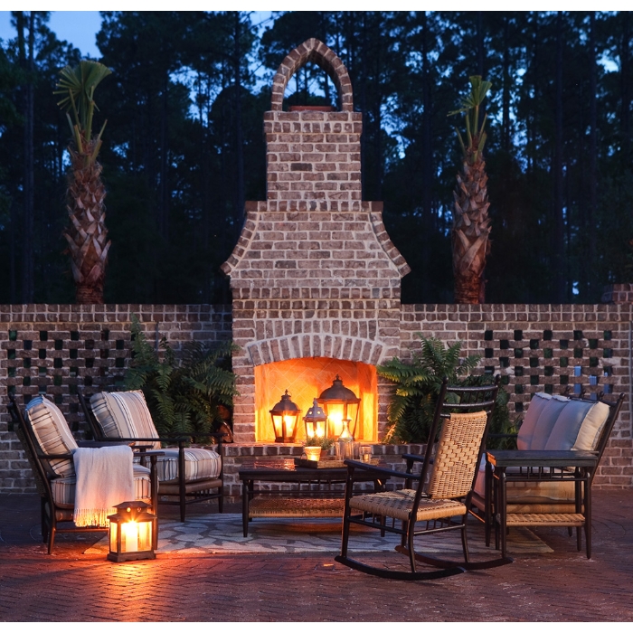 Low Country Woven Vinyl Wicker Sofa - 77055