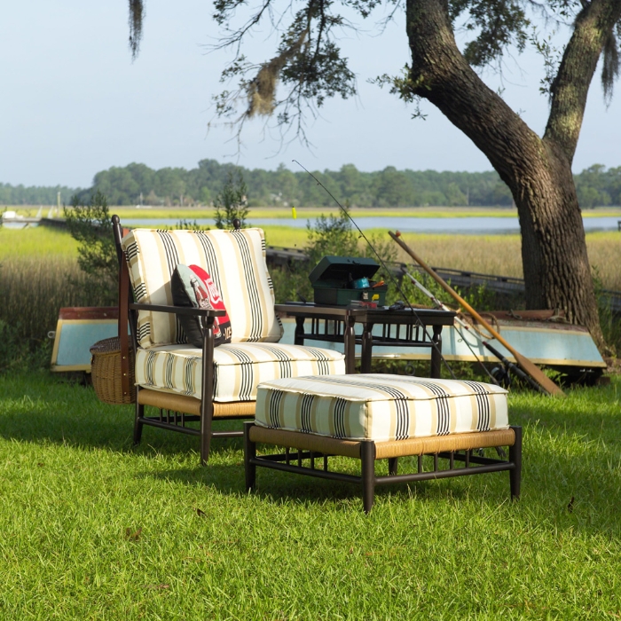 Low Country Woven Vinyl End Table - 77343