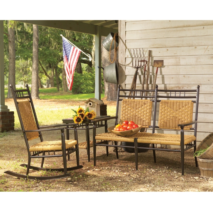Low Country Woven Vinyl End Table - 77343
