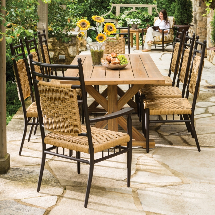 86" x 40" Rectangle Trestle Base Dining Table - 286186