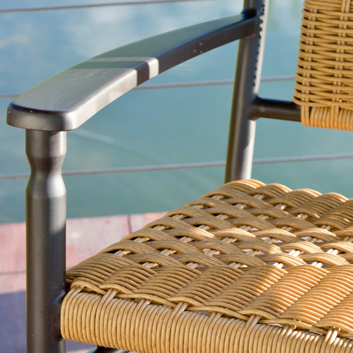 Low Country 5 Piece Wicker Patio Set - LF-LOWCOUNTRY-SET7