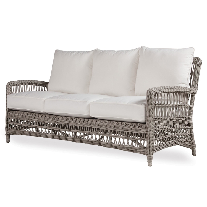 Mackinac Woven Vinyl Wicker Sofa - 273055
