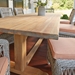 Teak outdoor dining table