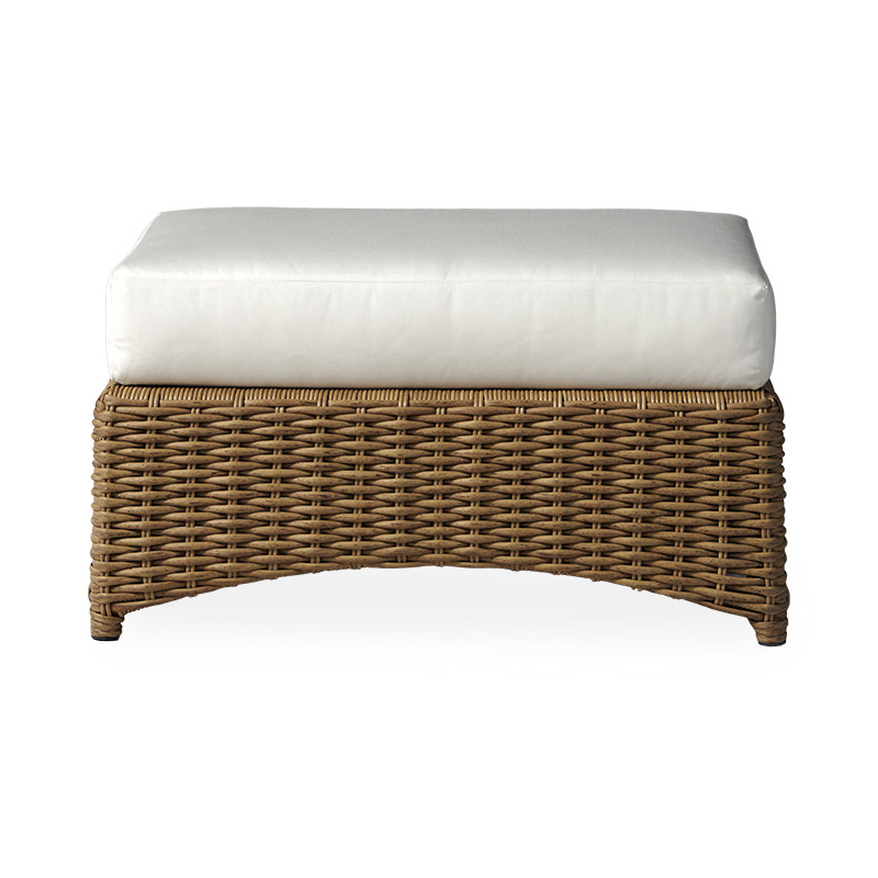 woven vinyl outdoor ottoman