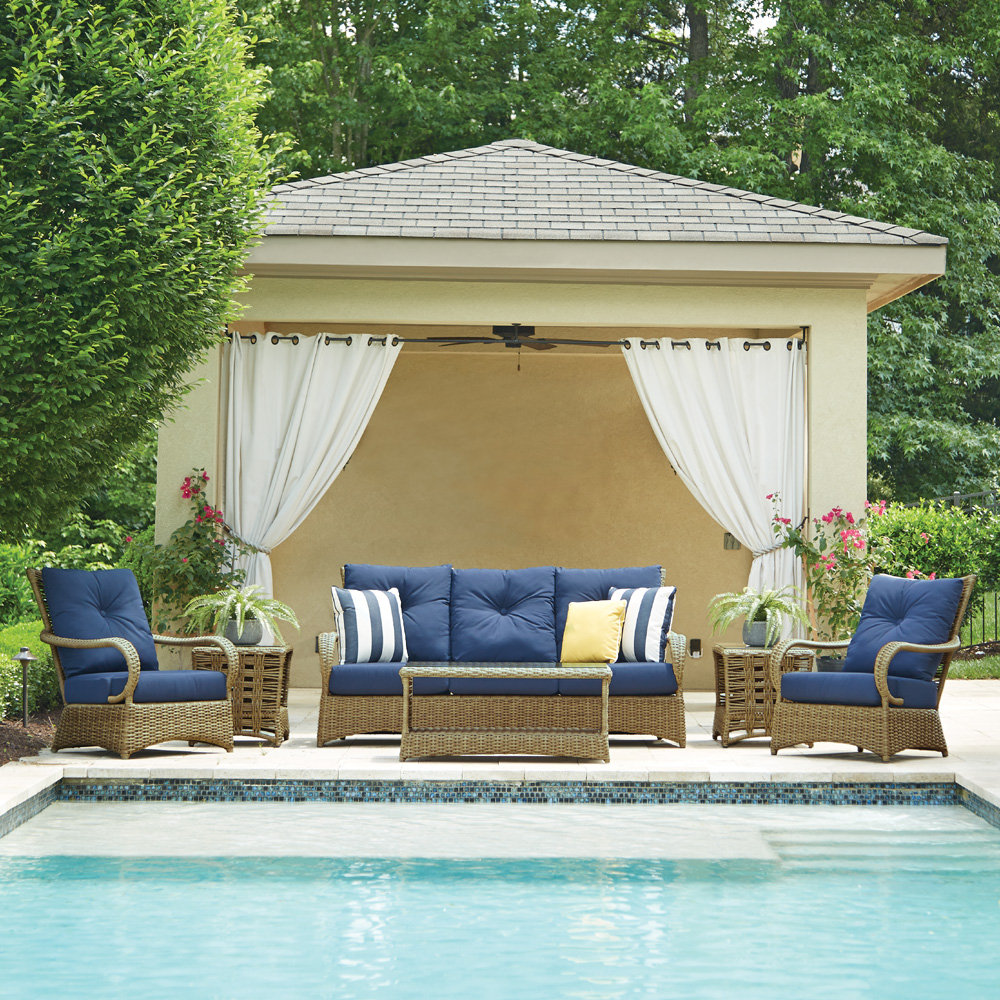 Lloyd Flanders Magnolia Outdoor Wicker Sofa and Lounge Chair Set - LF-MAGNOLIA-SET4