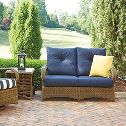 Woven vinyl american made side table