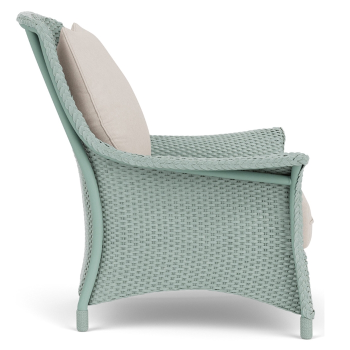 Lloyd Flanders Mandalay Wicker Lounge Chair Side View