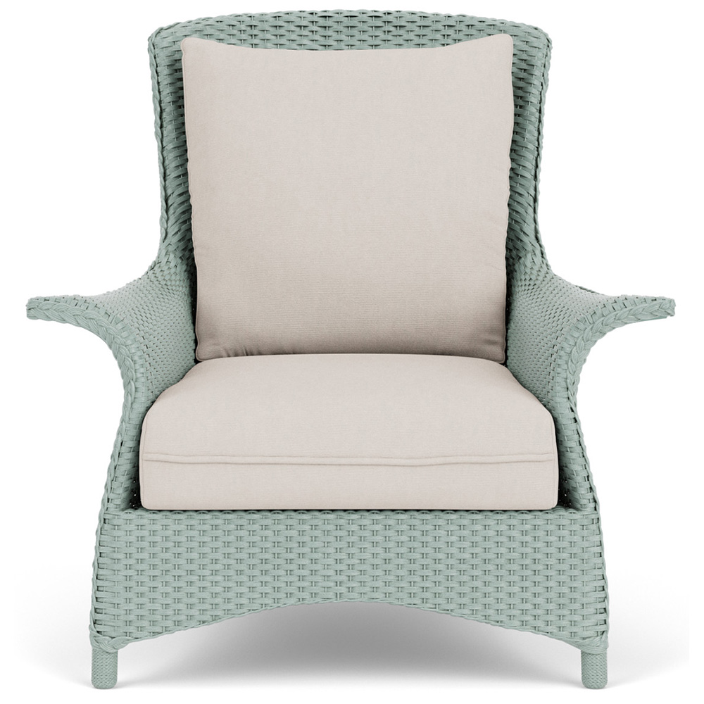 Lloyd Flanders Mandalay Wicker Lounge Chair Front View