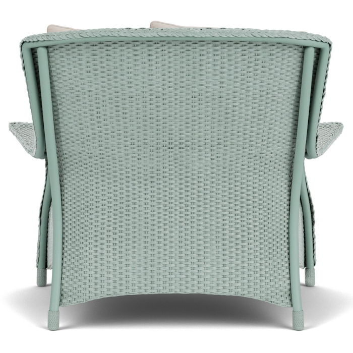 Lloyd Flanders Mandalay Wicker Oversized Lounge Chair Back View