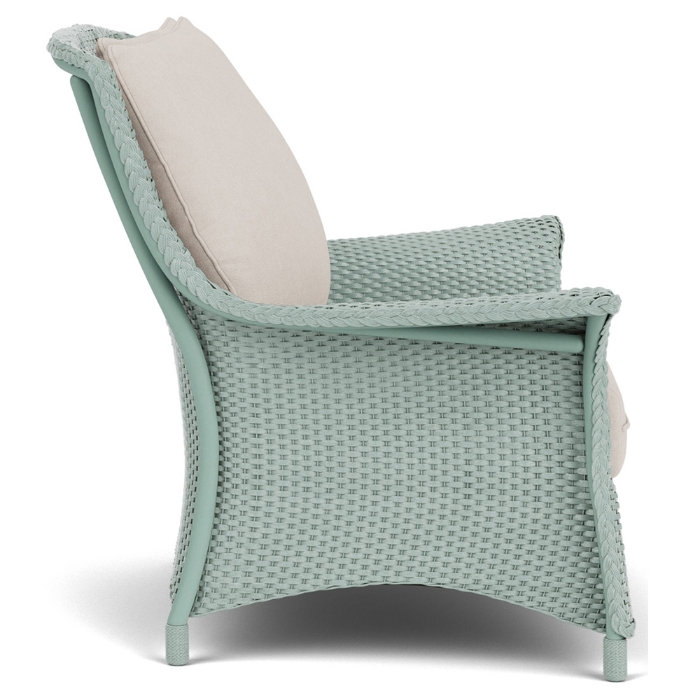 Lloyd Flanders Mandalay Wicker Oversized Lounge Chair Side View