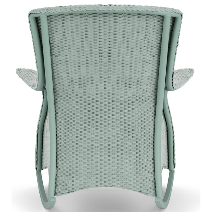 Lloyd Flanders Mandalay Wicker Lounge Rocker Back View