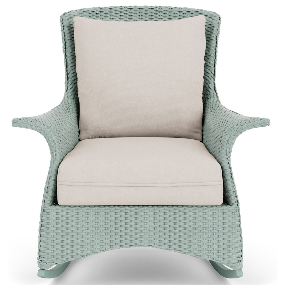 Lloyd Flanders Mandalay Wicker Lounge Rocker Front View