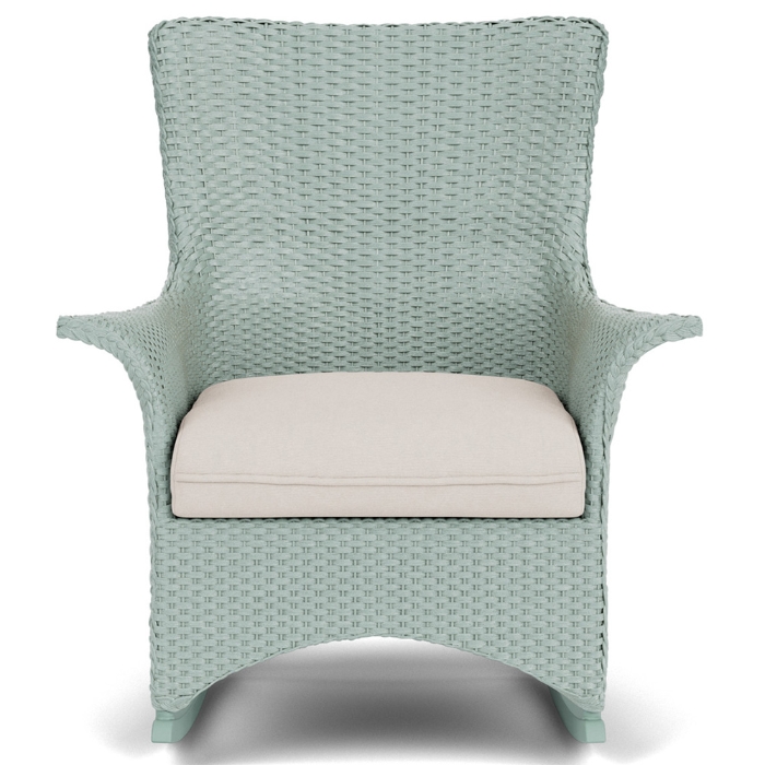 Lloyd Flanders Mandalay Wicker Porch Rocker Front View