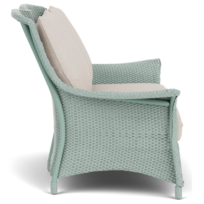 Lloyd Flanders Mandalay Wicker Loveseat Side View