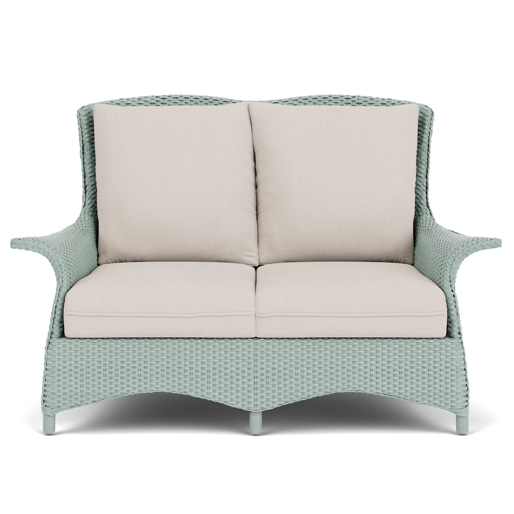 Lloyd Flanders Mandalay Wicker Loveseat Front View