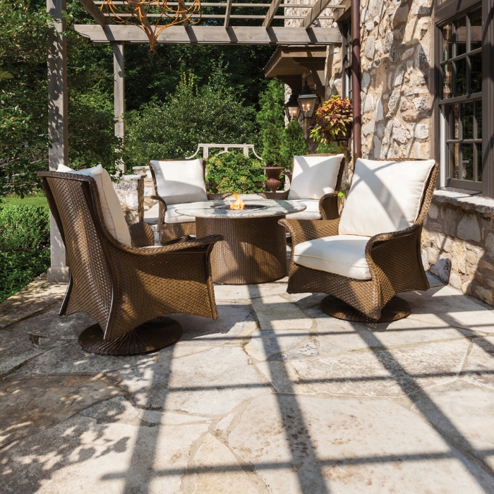 Mandalay Wicker Swivel Rocker - 27080
