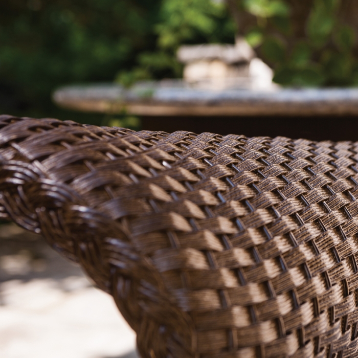 Mandalay Wicker Lounge Rocker with Teak Table - LF-MANDALAY-SET7