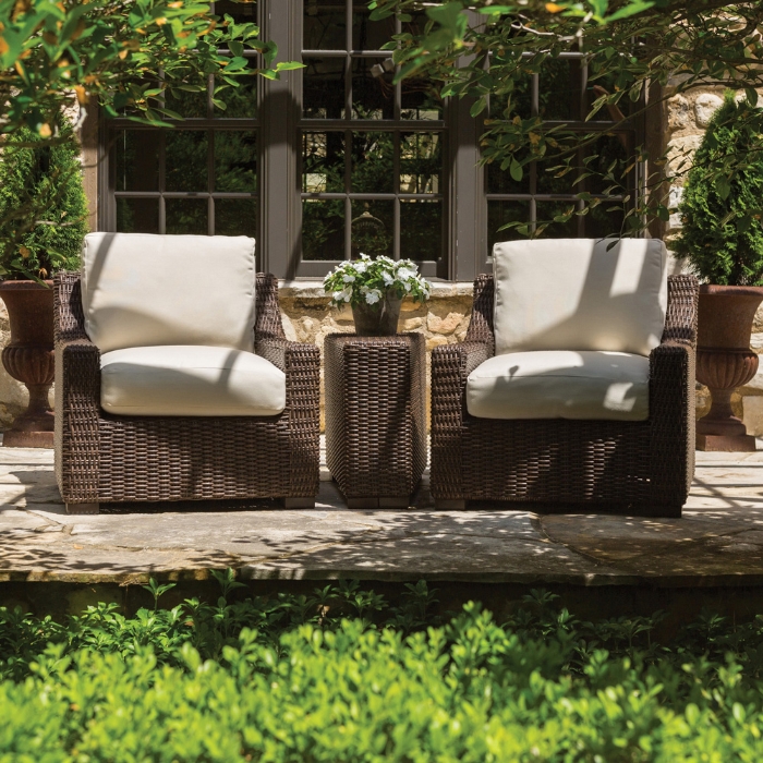 Mesa Woven Vinyl Wedge Table - 298018