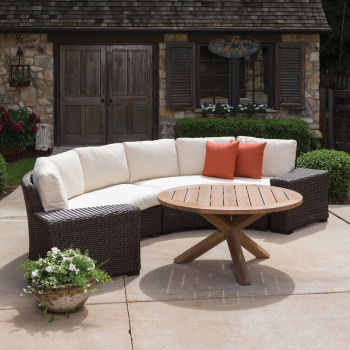 Mesa Curved Wicker Sofa Sectional - 298056