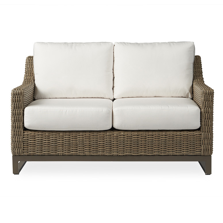 weather resistant wicker loveseat