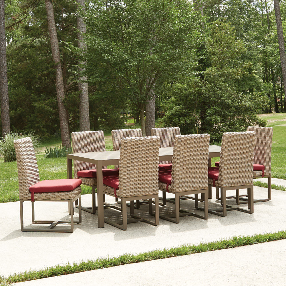 Lloyd Flanders Milan Outdoor Dining Set with Seat Cushions - LF-MILAN-SET2