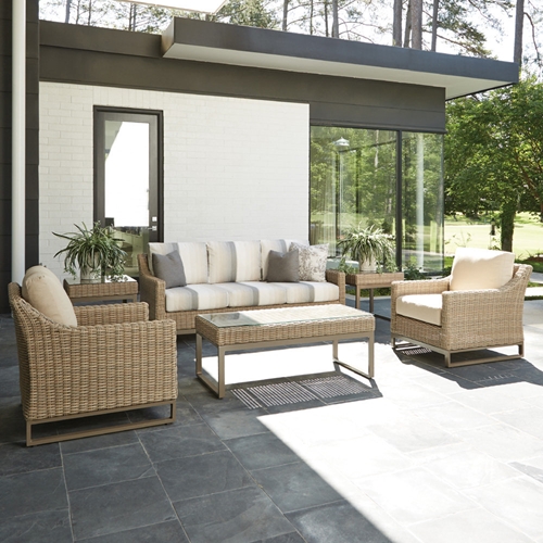 Lloyd Flanders Milan Outdoor Wicker Set with Sofa and Lounge Chairs - LF-MILAN-SET3