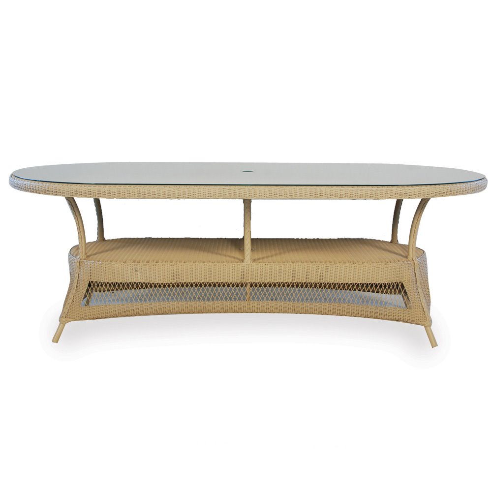 Lay on glass wicker dining set